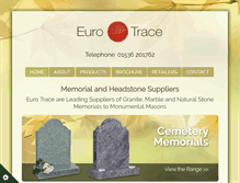 Tablet Screenshot of eurotracememorials.com